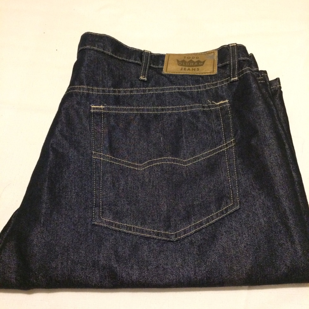 TODD OLDHAM Men’s Denim 40x32 Dark Blue